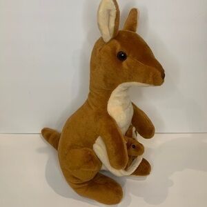 Unipak kangaroo and Joey plush stuffed animal